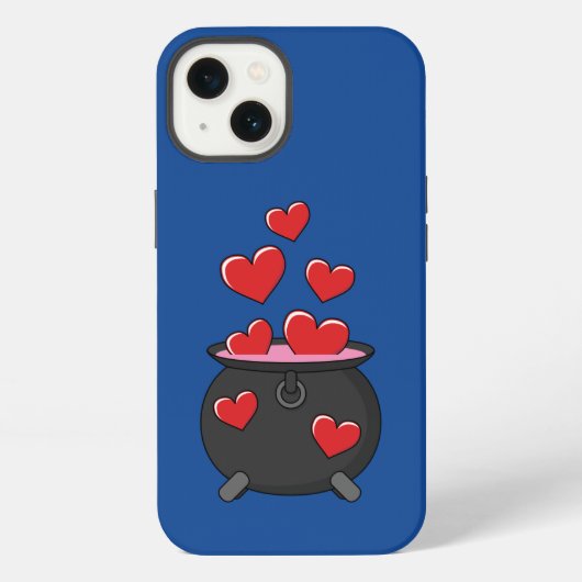 Etui iPhone 13 Potion d'amour de coeurs (Verso)