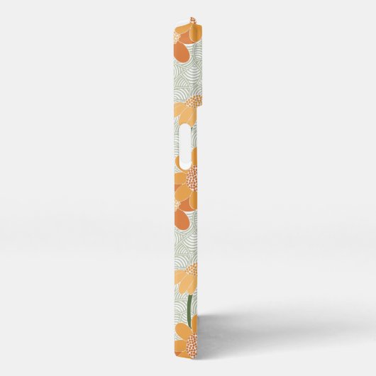 Etui iPhone 13 Pretty retro muted 1970 s flowers (Côté droit)