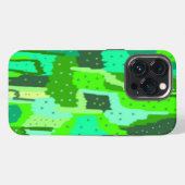 Etui iPhone 13 Pro Abstrait Feuillage Vert (Verso Horizontal)
