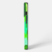 Etui iPhone 13 Pro Abstrait Feuillage Vert (Côté gauche)