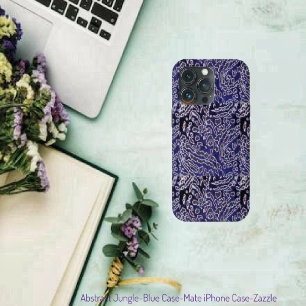 Etui iPhone 13 Pro Abstrait Jungle-Blue