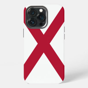 Etui iPhone 13 Pro Alabama : Drapeau de la Croix cramoisie de Saint-A
