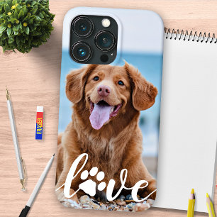 Etui iPhone 13 Pro Amoureux des chiens Photo de chien personnalisée A