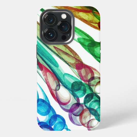 Etui iPhone 13 Pro Amusement de bulle tirée / Greenleaf / (Dos)