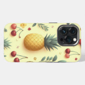 Etui iPhone 13 Pro Ananas et Cerises (Verso Horizontal)