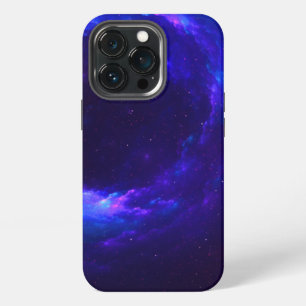 Etui iPhone 13 Pro Anneau de nuage de gaz de nébuleuse bleu et violet