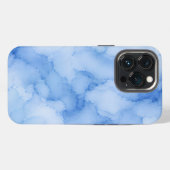 Etui iPhone 13 Pro Aquarelle Abstraite Bleu Clair (Verso Horizontal)