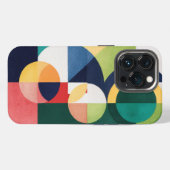 Etui iPhone 13 Pro Aquarelle Bauhaus - Boîtier de téléphone vert géom (Verso Horizontal)