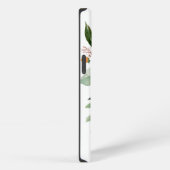 Etui iPhone 13 Pro Aquarelle rustique Botanique avec Monogramme (Côté droit)