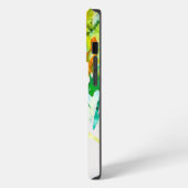 Etui iPhone 13 Pro Art floral abstrait aquarelle (Côté gauche)
