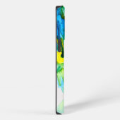 Etui iPhone 13 Pro Art floral abstrait aquarelle (Côté droit)