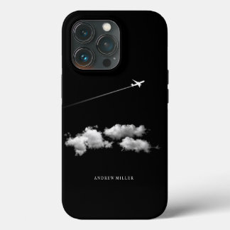 Etui iPhone 13 Pro ©Avion à réaction au-dessus des nuages Pilote pers