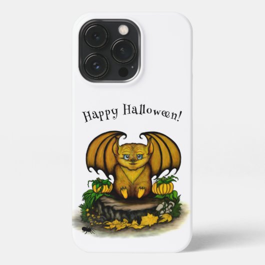 Etui iPhone 13 Pro Bat d'Halloween mignonne (Verso)