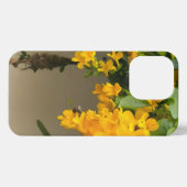 Etui iPhone 13 Pro Beauté Fleur Dorée (Verso Horizontal)