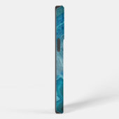 Etui iPhone 13 Pro Beautiful Teal Blue Agate Stone OtterBox iPhone Ca (Côté droit)