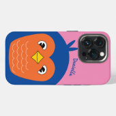 Etui iPhone 13 Pro Bébé adorable Bleu Oiseau (Verso Horizontal)
