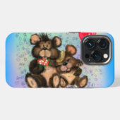 Etui iPhone 13 Pro Bébé et maman ours coque iphone (Verso Horizontal)