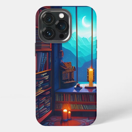 Etui iPhone 13 Pro Bibliothèque Night Sky (Dos)