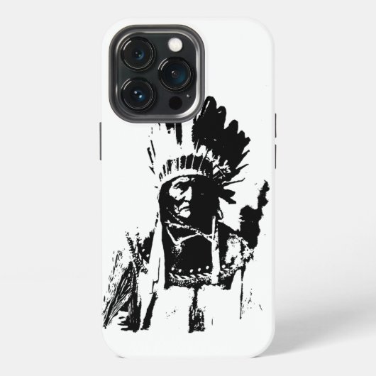Etui iPhone 13 Pro Black & White Geronimo (Dos)