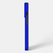 Etui iPhone 13 Pro Bleu outremer solide brillant (Côté gauche)