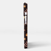 Etui iPhone 13 Pro Boho Moon avec feuilles d'automne motif (Côté gauche)