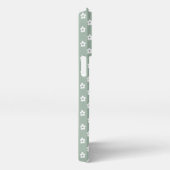 Etui iPhone 13 Pro Boîtier de téléphone vert à fleurs (Côté droit)