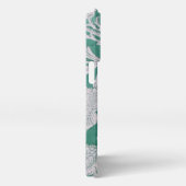 Etui iPhone 13 Pro Boîtier d'impression bloc, machine verte (Côté droit)