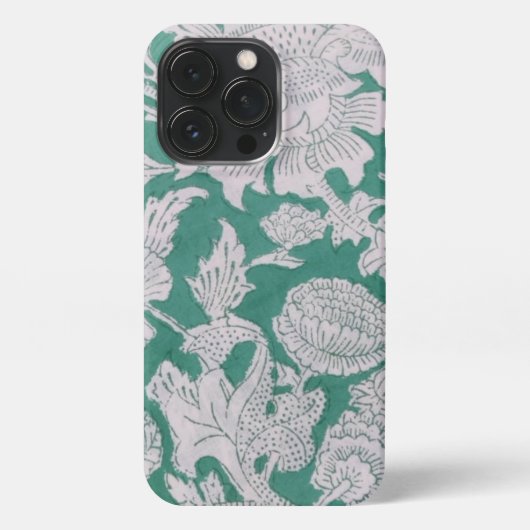Etui iPhone 13 Pro Boîtier d'impression bloc, machine verte (Verso)