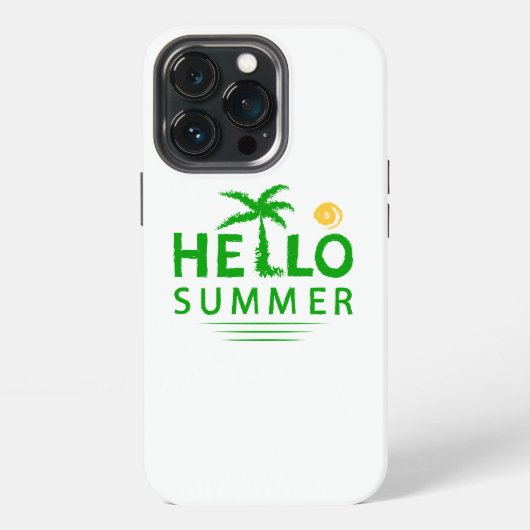 Etui iPhone 13 Pro Bonjour l'été (Dos)