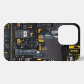 Etui iPhone 13 Pro Caisses de téléphone Cityscape de nuit moderne (Verso Horizontal)