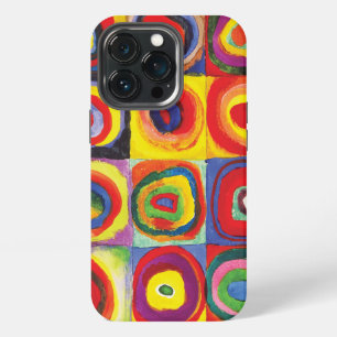 Etui iPhone 13 Pro Carrés avec cercles concentriques Hiroaki Takahash