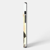 Etui iPhone 13 Pro Cartoon Gold et Black Cute Chat Fluffé caché (Côté gauche)