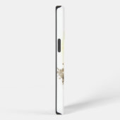 Etui iPhone 13 Pro Cartoon Gold et Black Cute Chat Fluffé caché (Côté droit)