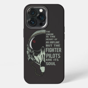 Etui iPhone 13 Pro Casque de pilote de chasse et masque d'oxygène vit