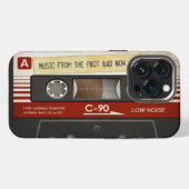 Etui iPhone 13 Pro Cassette audio rétro compact | DJ (Verso Horizontal)