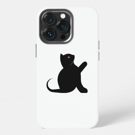 Etui iPhone 13 Pro Cat dit bonjour (Dos)