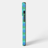 Etui iPhone 13 Pro Cercles de Bleu (Côté gauche)