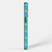 Etui iPhone 13 Pro Cercles de Bleu (Côté droit)