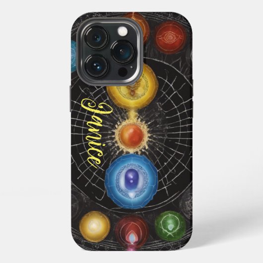 Etui iPhone 13 Pro Chakra Monogramme (Dos)