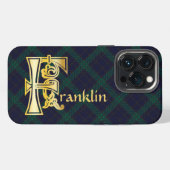 Etui iPhone 13 Pro Chapiteau décoratif botanique médiéval F (Verso Horizontal)