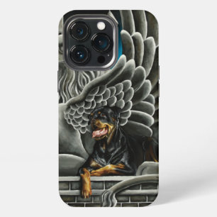 Etui iPhone 13 Pro Château de Gargouille Rottweiler Fantastique Sombr