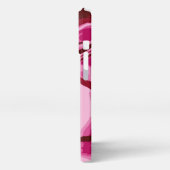 Etui iPhone 13 Pro Chic Bourgogne rouge marbre rose Abstrait (Côté gauche)