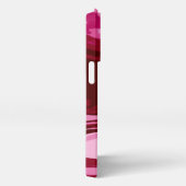 Etui iPhone 13 Pro Chic Bourgogne rouge marbre rose Abstrait (Côté droit)