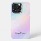 Etui iPhone 13 Pro Chic Girly Pink Monogram iPhone 13 Pro Coque (Dos)