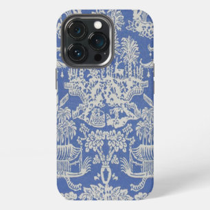 Etui iPhone 13 Pro Chinoiserie bleue et blanche Oriental