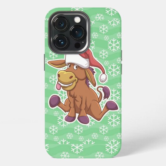Etui iPhone 13 Pro Christmas Donkey (Dos)