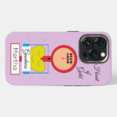 Etui iPhone 13 Pro Coeur d'or (Verso Horizontal)