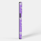 Etui iPhone 13 Pro Cœurs Violets Mignons (Côté droit)