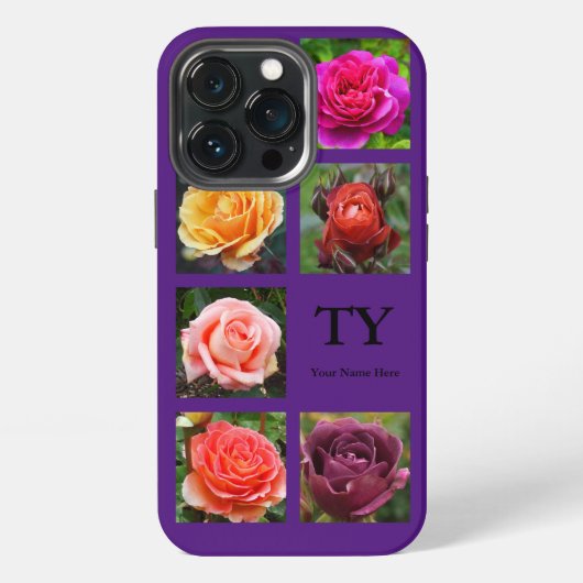 Etui iPhone 13 Pro Collage rose #1-3 iPhone 13 Pro Coque (Dos)