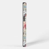 Etui iPhone 13 Pro Collage shabby chic, victorien campagnard, découpa (Côté droit)